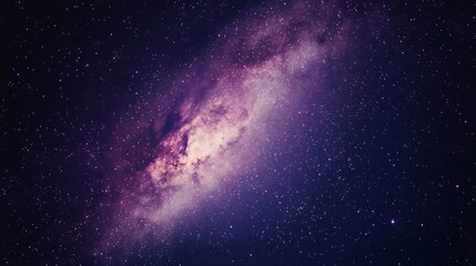 Fototapeta premium Stunning Purple Nebula Space Background Galaxy Stars