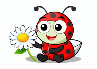 Cute Cartoon Turtle with Big Eyes and Happy Expression in Vibrant Colors