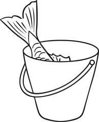 Fish in the bucket