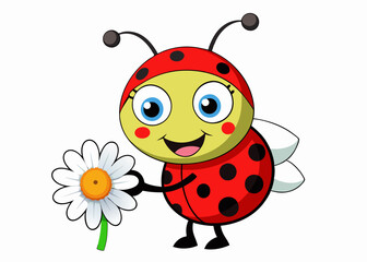 Cute Cartoon Turtle with Big Eyes and Happy Expression in Vibrant Colors