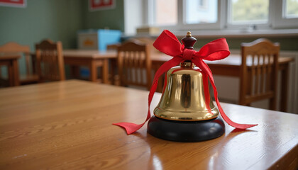 Last School Bell Ceremony Symbolizing Farewell and New Beginnings  
