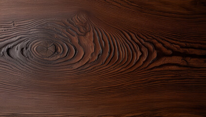 Rich Dark Wood texture with Intricate Grain Patterns and Knots 