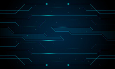 Futuristic Cyber Lining Background with Neon Glow and Tech Circuit Design.
