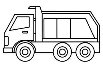 Detailed Vector Garbage Truck Illustration