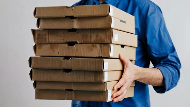 The Delivery of Pizza Boxes