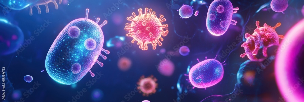 Poster shielding against harmful microbes through innovative technology in modern health safety measures. g