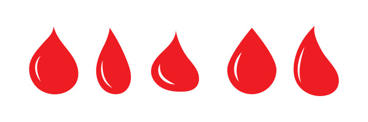 Red Blood Illustration set on white background, eps10