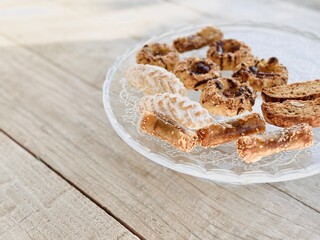 Artisanal Sweets Tray Featuring a Variety of Traditional Middle Eastern Flavors.