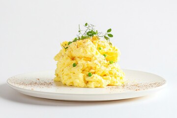 Scrambled Eggs with Peas and Herbs