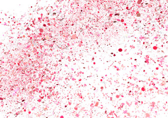Pink Percentage Confetti Burst