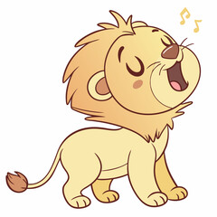 baby lion cartoon