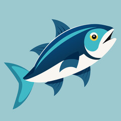 shark cartoon isolated on white