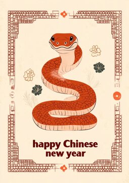 Chinese zodiac snake traditional chinese festive.