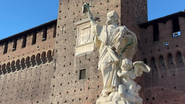 Sforzesco castle, Milan, Italy, Italy