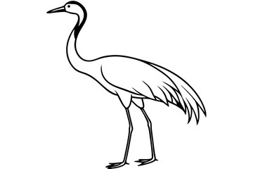 Naklejka premium Crane Silhouette Vector