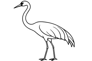 Crane Silhouette Vector