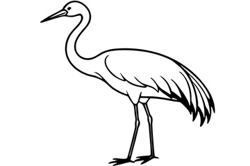 Crane Silhouette Vector