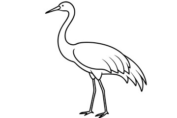 Crane Silhouette Vector