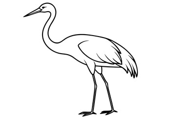 Crane Silhouette Vector