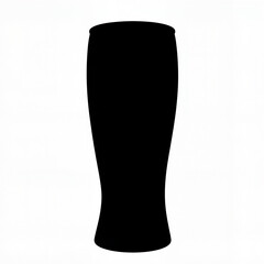 Black silhouette of Guinness pint for St. Patrick's Day celebration