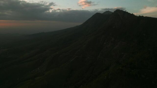 Drone Aerial of Zomba Massif, Malawi at Sunrise