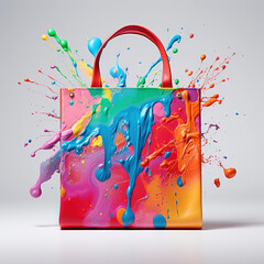 colorful shopping bag