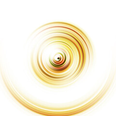 Colorful radial motion effect. Abstract rounded background. Color curves and sphere.