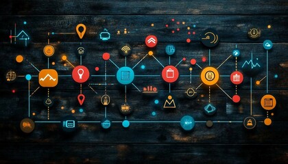 Gamified Goal Tracker, A digital leaderboard with playful icons, badges, and rewards representing completed tasks and daily goals