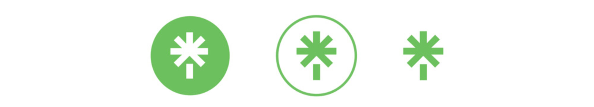 Set of green Linktree icons. Simple and clean Linktree icons for enhancing your online presence and directing traffic.	
