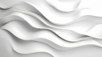 Obraz premium Flowing Waves of Smooth Minimalist Architectural Design