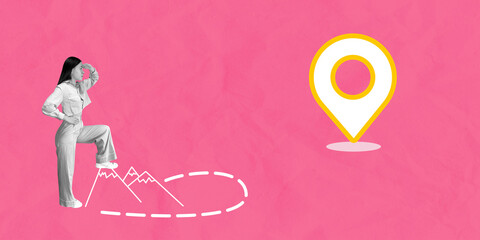 Business People with Icons Collage Ar