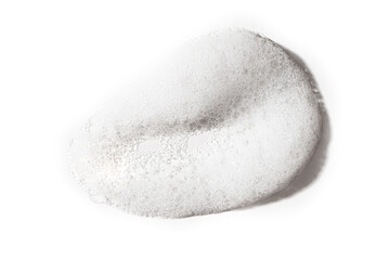 White foam sample drop