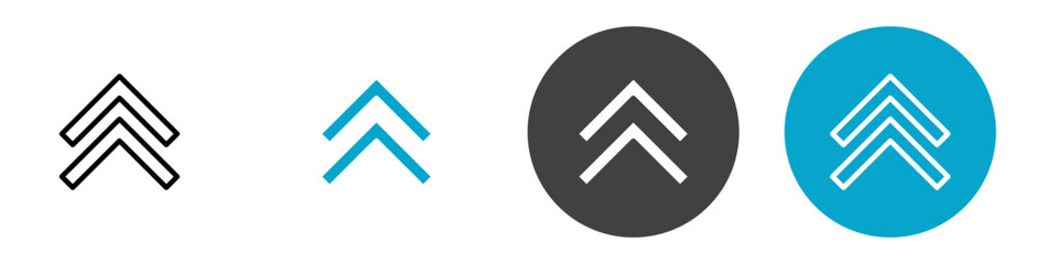 arrow icon Vector illustration in black