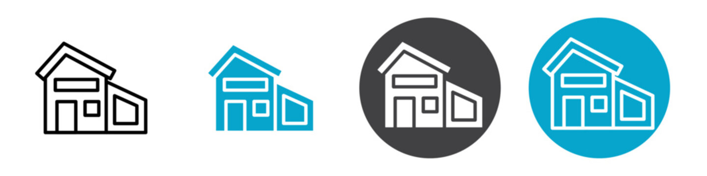 banglow icon Vector illustration in black