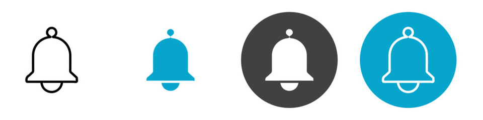 bell icon Vector illustration in black