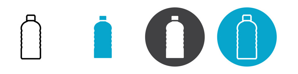 bottle icon Vector illustration in black