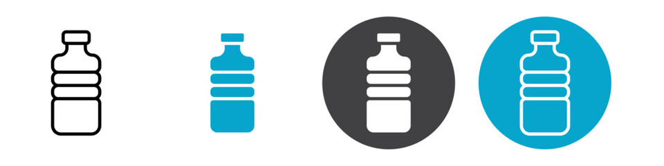 bottle icon Vector illustration in black