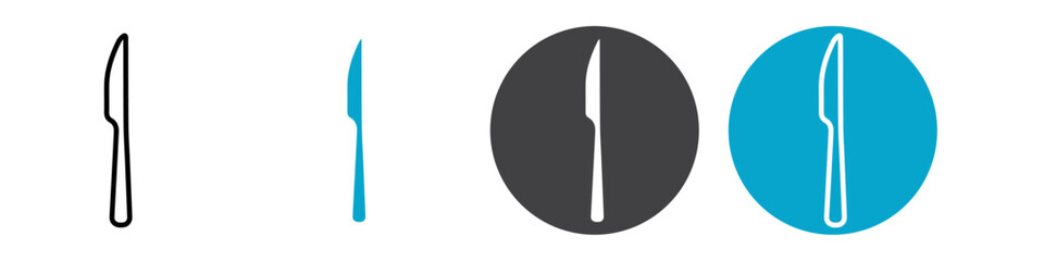 butter knife icon Vector illustration in black