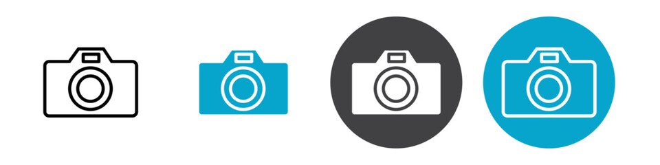 camera icon Vector illustration in black