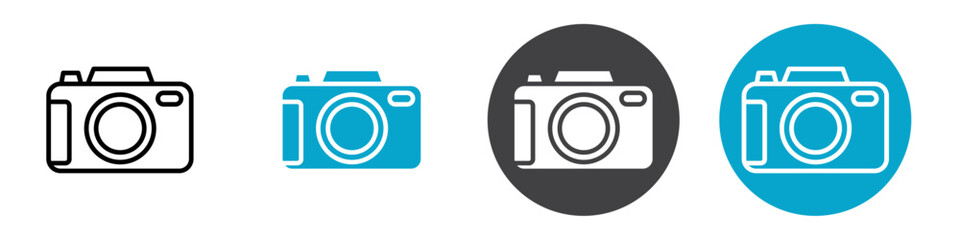 camera icon Vector illustration in black
