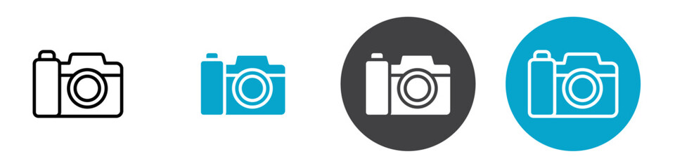 camera icon Vector illustration in black
