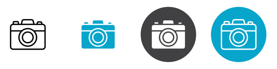 camera icon Vector illustration in black