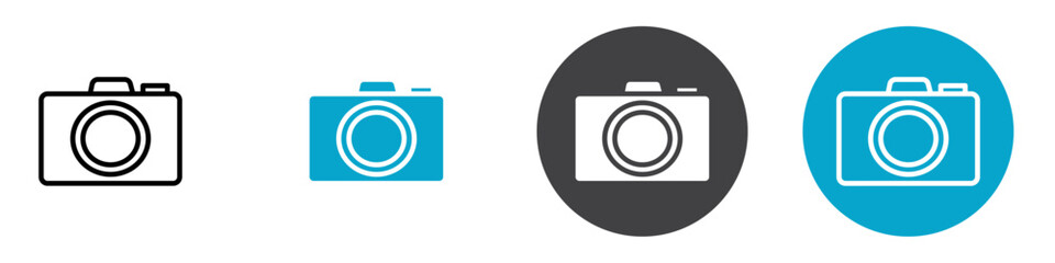 camera icon Vector illustration in black