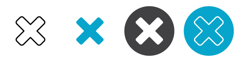 cross icon Vector illustration in black