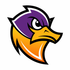 duck head vector illustration mascot