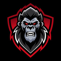 lion head gorilla esport mascot