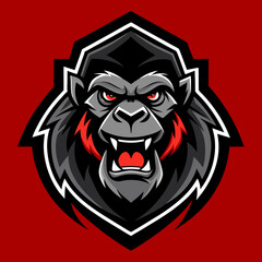 lion head mascot gorilla esport 