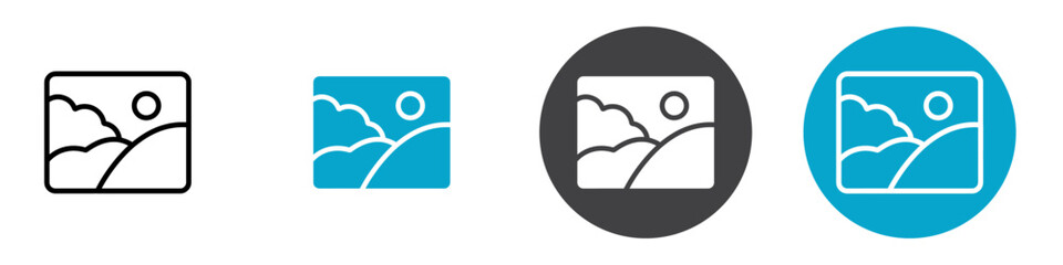 gallery icon Vector illustration in black