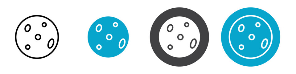 moon icon Vector illustration in black