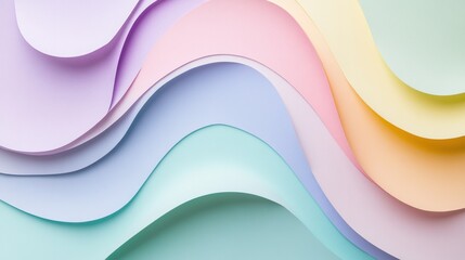 Obraz premium Pastel paper layers abstract background for design, decoration, arts, and craft